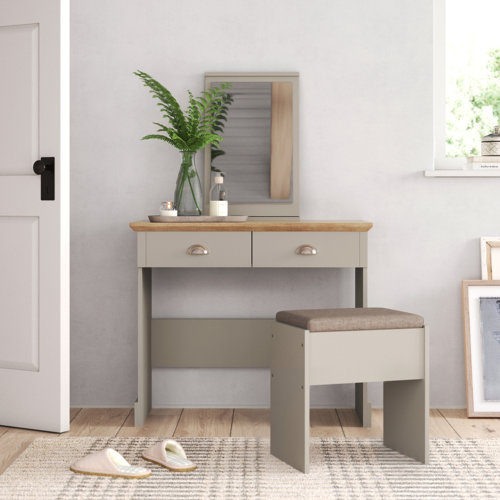 Fernleaf Brielle Dressing Table Set with Mirror & Reviews Wayfair.co.uk